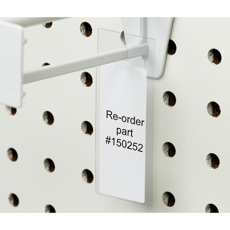 Kinter Miscellaneous Labels Clear Hanging Label 100 each 150252-ACE